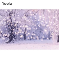 yeele christmas winter photocall forest snow light bokeh photography backdrop photographic photo background for photo studio