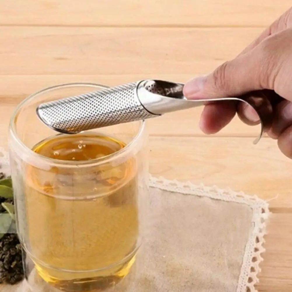 

1PC Steel Tea Pipe Tea Strainer New Cup HangingTea Kitchen Tea Strainer Infuser Accessories Tea Accessories New I2X6