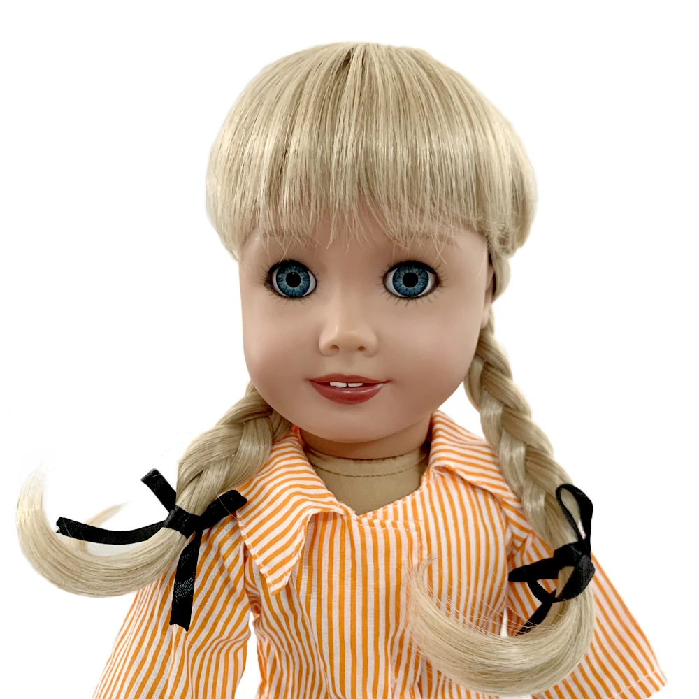 Парики для волос в стиле оплетки термостойкие подходят американских кукол