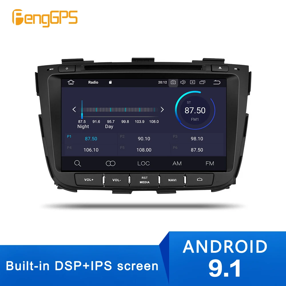Мультимедийный DVD плеер для KIA SORENTO 2Din Android 9 1 4 + 64 ГБ gps навигация Wi Fi bluetooth радио 2012 13