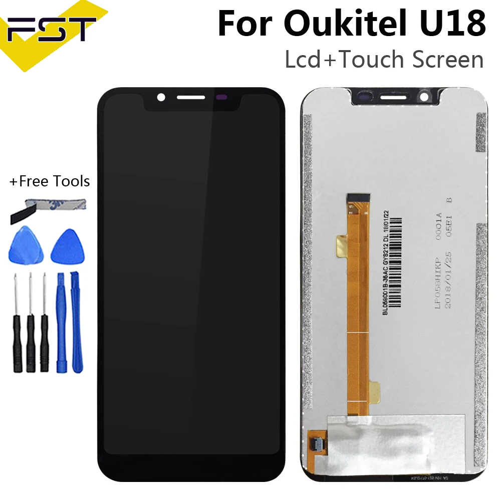5 85 Oukitel U18 ЖК дисплей Дисплей и кодирующий преобразователь сенсорного экрана в
