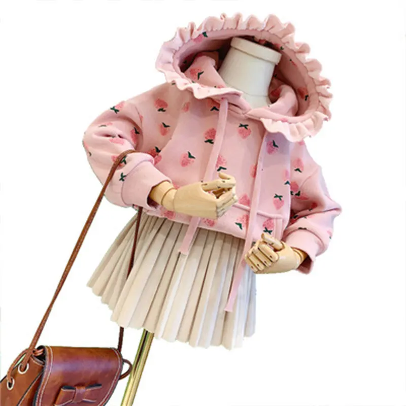 Детская толстовка с капюшоном плиссированная юбка принцессы для девочек