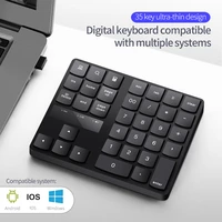 35 keys mini digital keyboard rechargeable 2 4ghz wireless numeric keypad numpad for accounting teller laptop notebook tablets