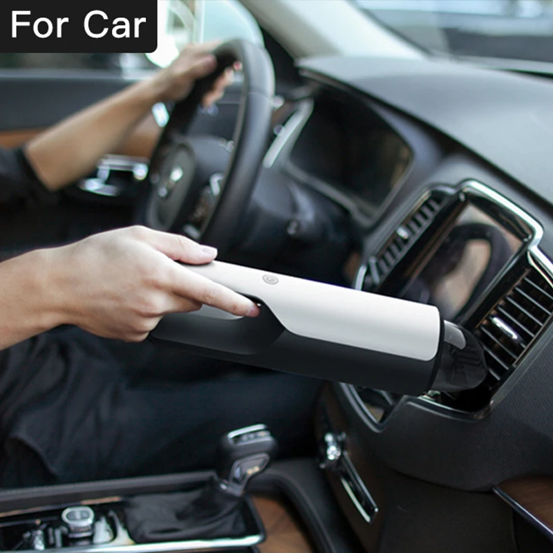 

Car vacuum cleaner Cyclone Suction Portable Rechargeable Vacuum Cleaner Quick Charge for Car Home Pet Hair Free Shipping