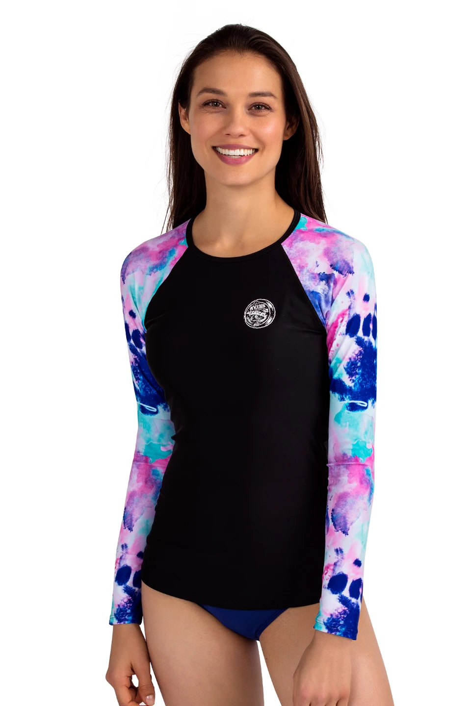 AXESEA, Женский Топ с длинным рукавом, Рашгард, купальник для серфинга, рубашка, топ, из кусков, купальник, пляжный, защита от солнца, Рашгард, футболка, Топ
