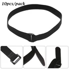 10 шт., прочный нейлоновый ремешок с липучкой для велосипеда, самоклеящийся ремень для велосипеда, многоразовые крепежные кабельные стяжки