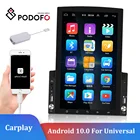 Podofo Android 10.0 GPS автомобильное радио 2Din мультимедийный плеер универсальный для Nissan Toyota Hyundai Honda Kia Navi FM Поддержка carplay