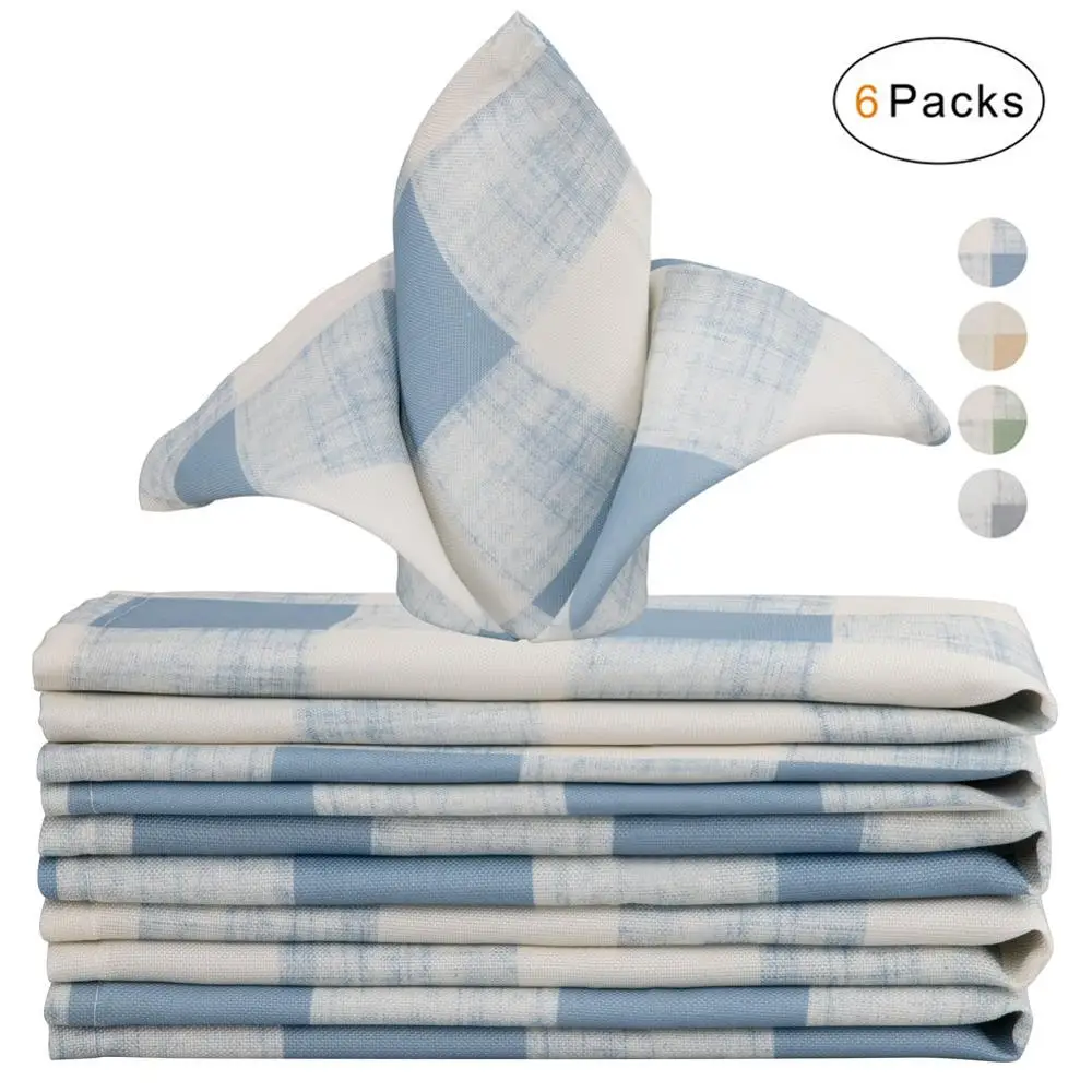 

6 шт., моющиеся салфетки из полиэстера, 43 см