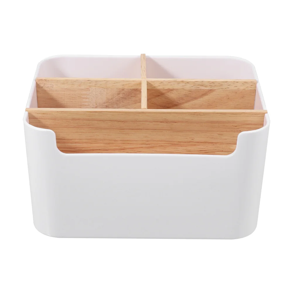 

OUNONA Desk Pencil Holder Stationery Supplies Organizer 5-Segmentation Desktop Storage Container for Home Office