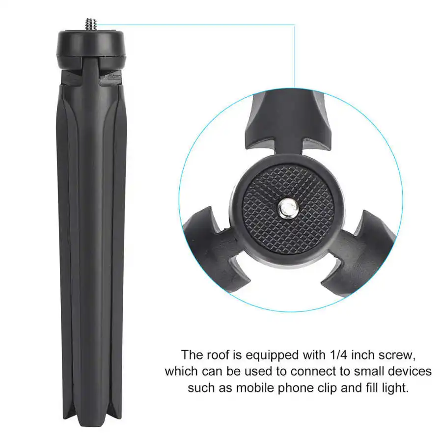 19cm Adjustable Tripod Stand Portable Fill Light Desktop 1/4 Inch Screw Mini Phone Bracket | Электроника