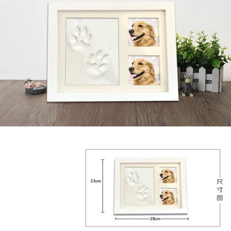 

DIY Dog Paw Prints Commemorative Cat Paw Prints Pet Footprints Commemorative Photo Frame Set Up To Commemorate Condolences