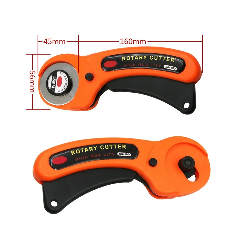 Роторный резак 28/45 мм роликовый для пэчворка круглый нож ткани кожи аксессуары