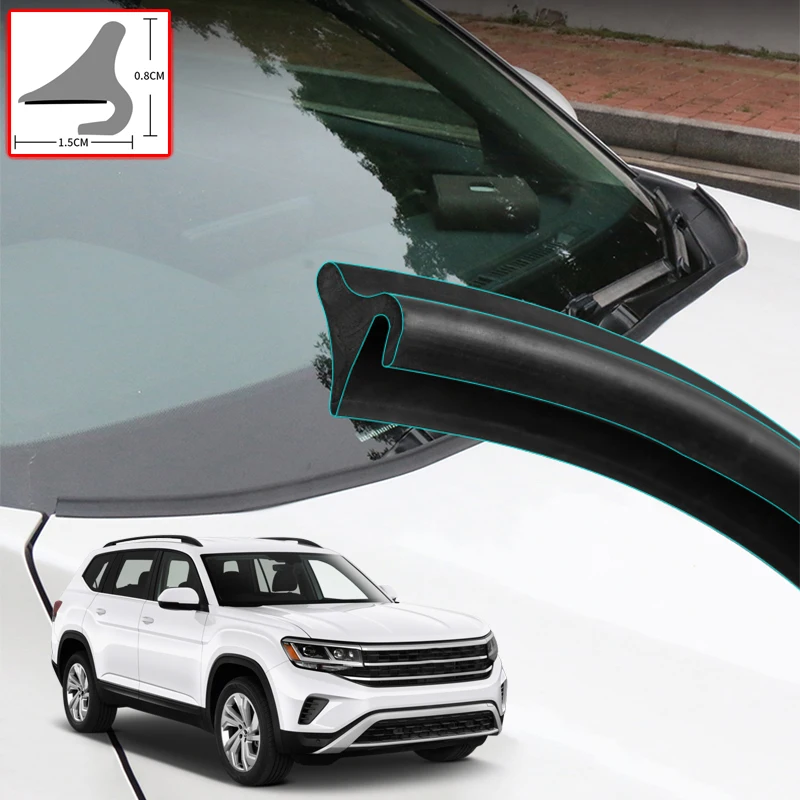 

For Volkswagen Atlas 2018-2021 DIY Car Seal Strip Windshied Spoiler Filler Protect Edge Weatherstrip Strip Sticker Accessories