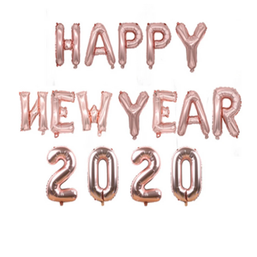 

16 "с новым годом 2020 воздушный шар с буквенно-цифровым сочетанием Новогодний подарок на вечеринку