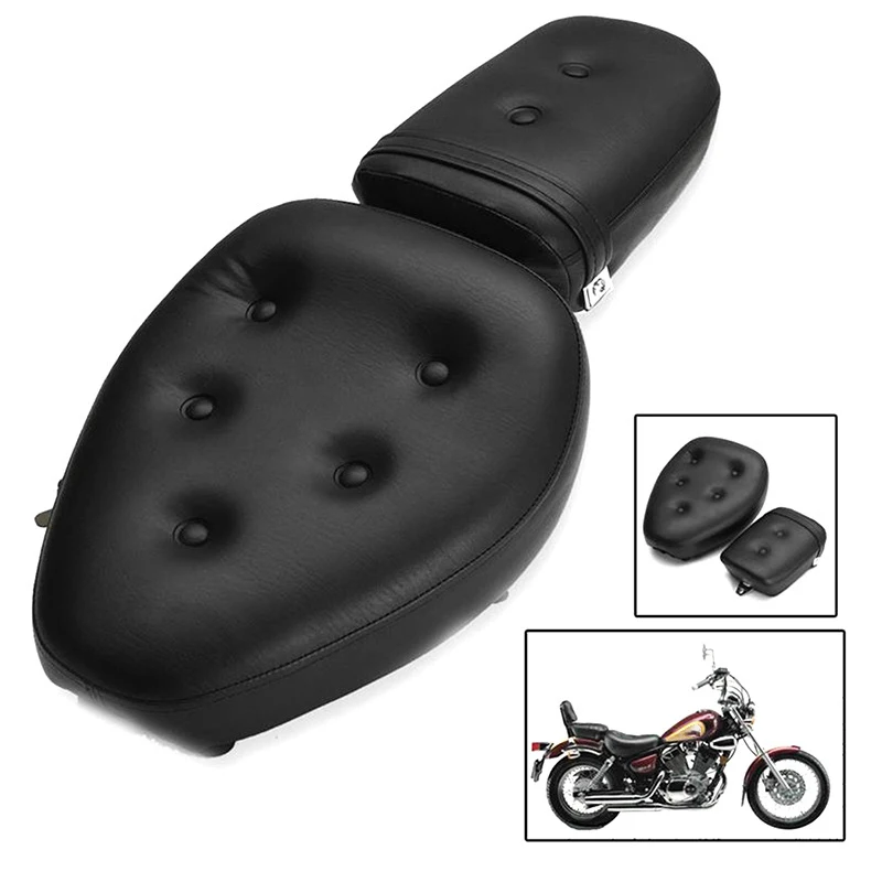 2 шт./компл. Замена для Yamaha Virago XV250 1988-2013 2009 2010 черного цвета из искусственной кожи