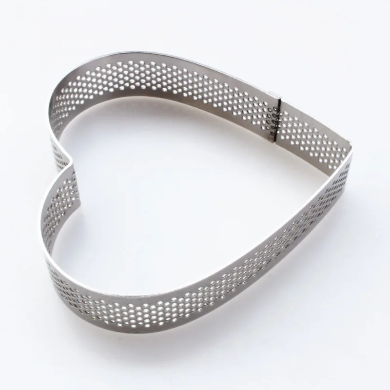 Нержавеющая сталь торт пиццы десерт пирог кольцо в форме сердца плода