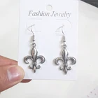 Женские винтажные серьги-подвески в виде цветка лилии