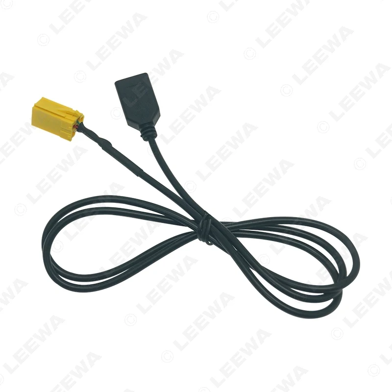 Автомобильный аудио-радиоприемник LEEWA 6Pin AUX USB-кабель Женский удлинитель для MINI ISO
