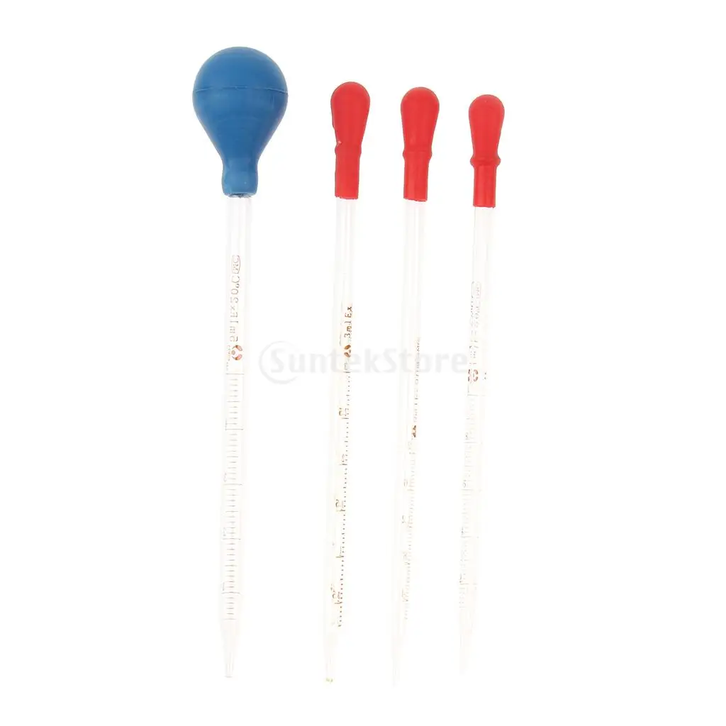 

Laboratory Chemistry 1-5ml Thick Glass Pipette Dropper with Rubber Cap