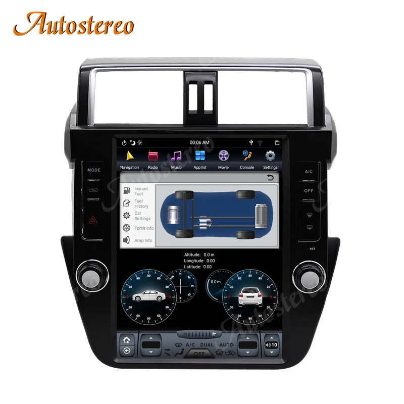 

Android 9.0 4G+64 Tesla Style Car GPS Navigation Multimedia Player For TOYOTA LAND CRUISER Prado 150 2014-2017 Headunit Carplay