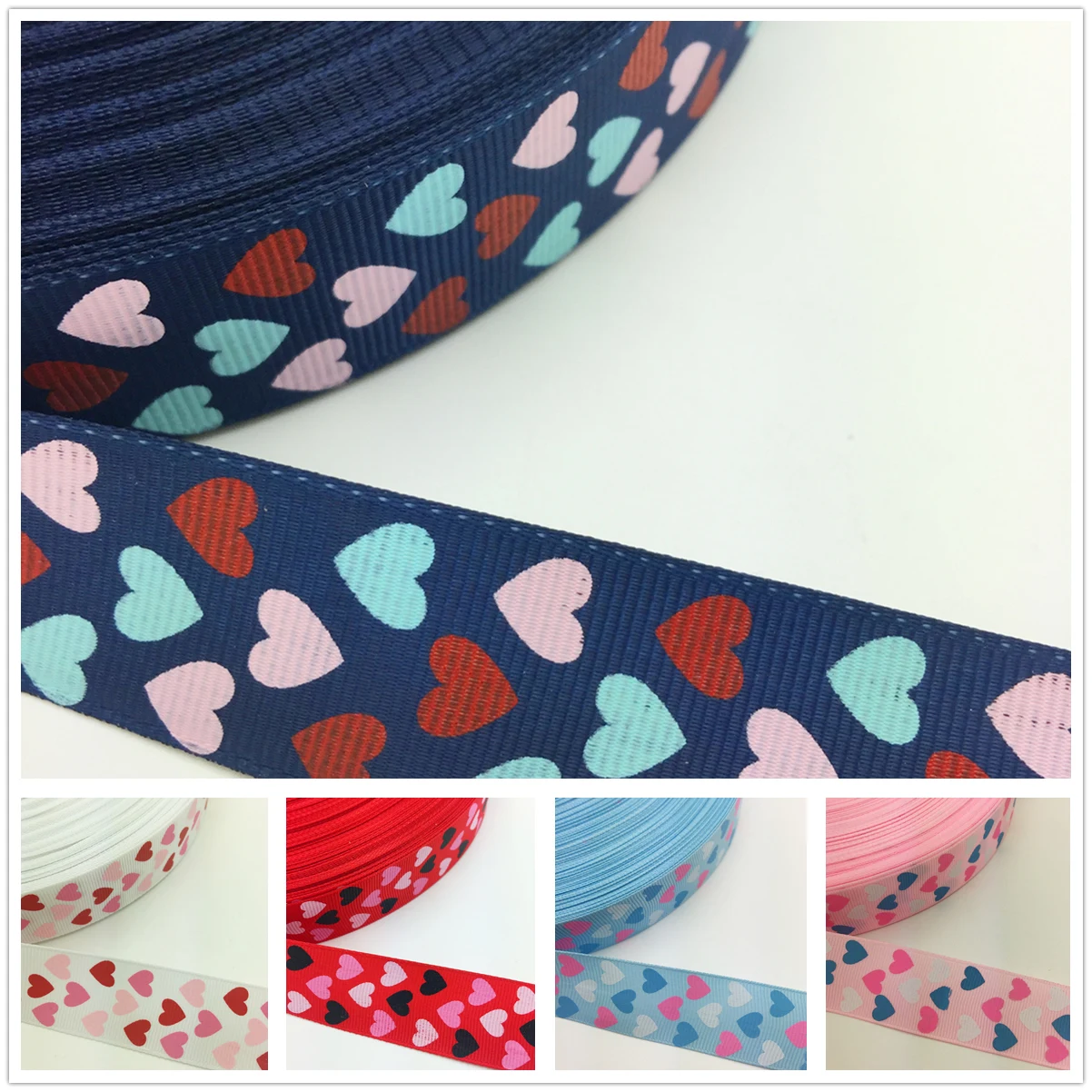 Лента для волос с принтом персикового сердца бант шитья 5 ярдов 1 '✥ мм | Дом и