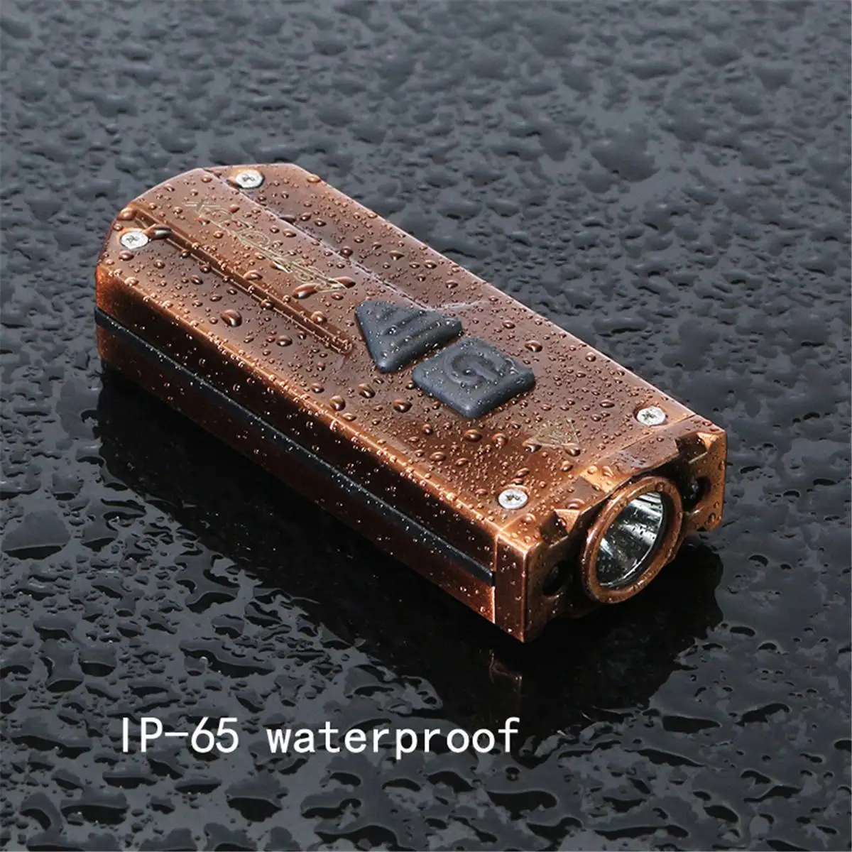 Светодиодный мини брелок из нержавеющей стали Astrolux K1 бронзовый светильник 350 лм с