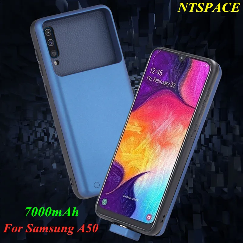 7000 мАч портативный аккумулятор телефона чехол для Samsung Galaxy A50 Power Bank резервного