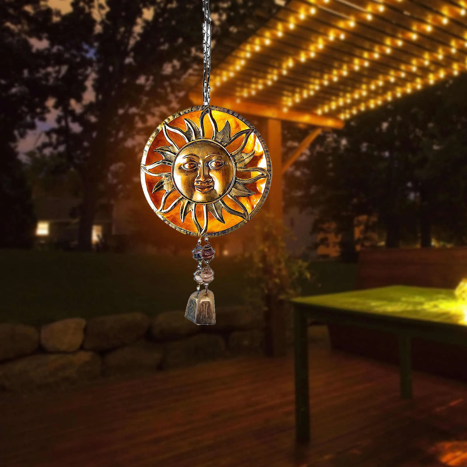 

Metal Crafts Ornaments Garden Balcony Pendants Home Decor Accessories For Bed Room Creative Metal Wind Chimes Decor Wall Decor
