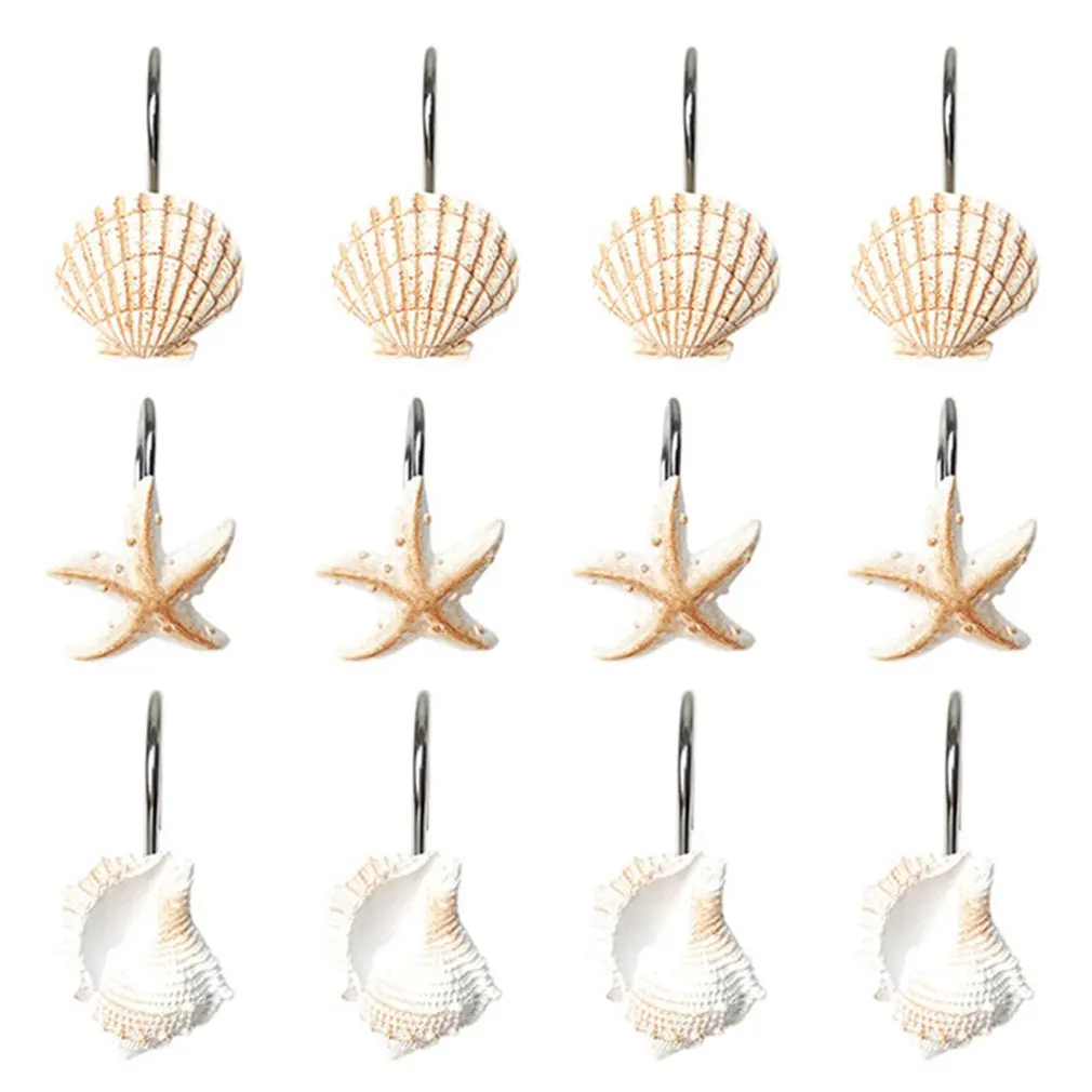 

12 шт., настенный крючок-занавеска для ванной