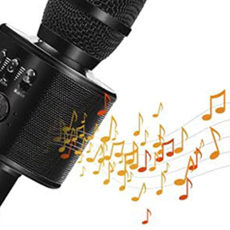 

1 Microphone Suitable for Parties, Various Leisure and Entertainment Places, Wireless and Convenient, Black