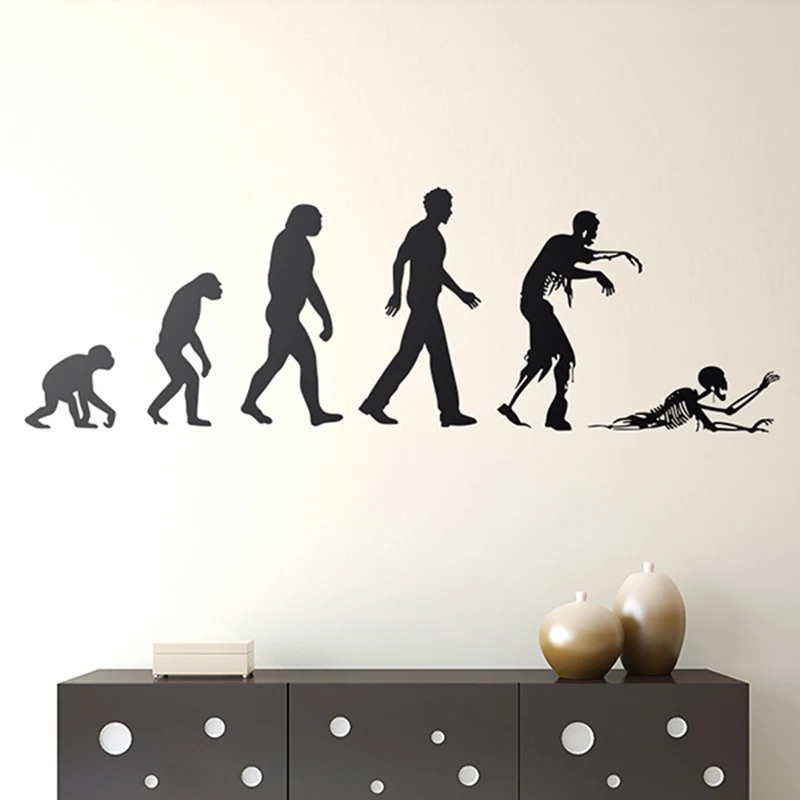 Эволюция фрески наклейки на стены искусства дома Декор Стикеры Спальня