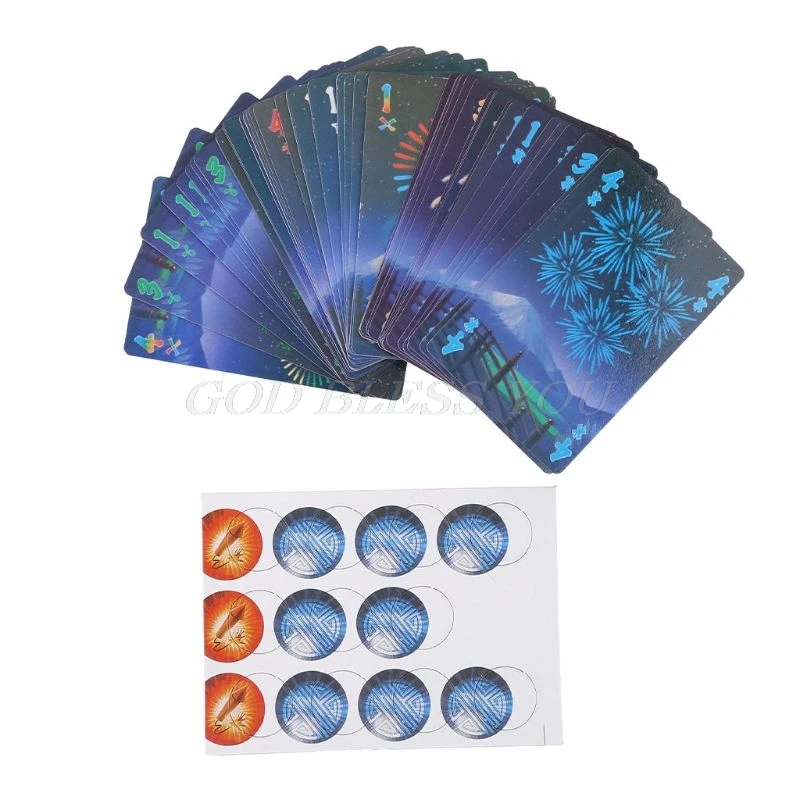 HANABI настольная игра 2-5 игроков карточные игры легко играть забавная