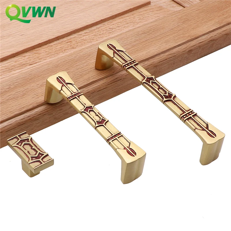 Латунная классическая китайская Ручка QVWN для шкафа обуви Античная Медная