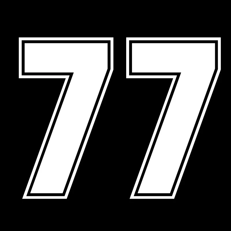 CS-10173# наклейки на авто цифра 77 водонепроницаемые машину наклейка для