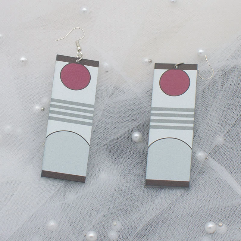 Акриловые серьги подвески в стиле аниме клинок призрака для женщин и мужчин