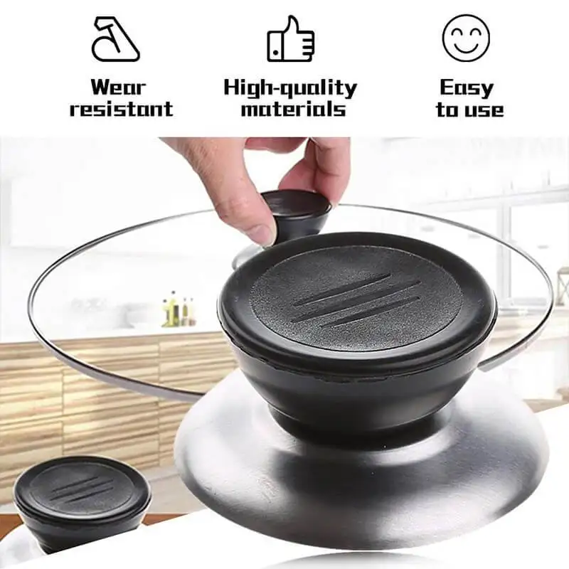 

Pan Cover Knob Kitchen Cookware Replacement Utensil Pot Pan Cup Lid Cover Circular Holding Knob Screw Handle Cookware Parts