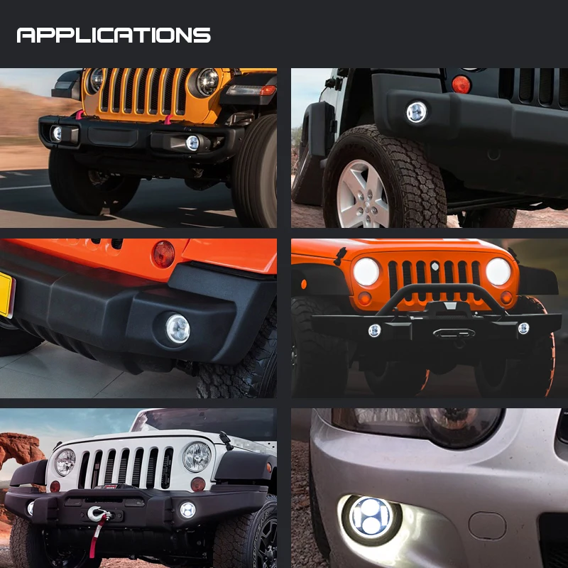 2 шт. 4 дюйма круглые светодиодные противотуманные фары светильник Bi LED Высокий