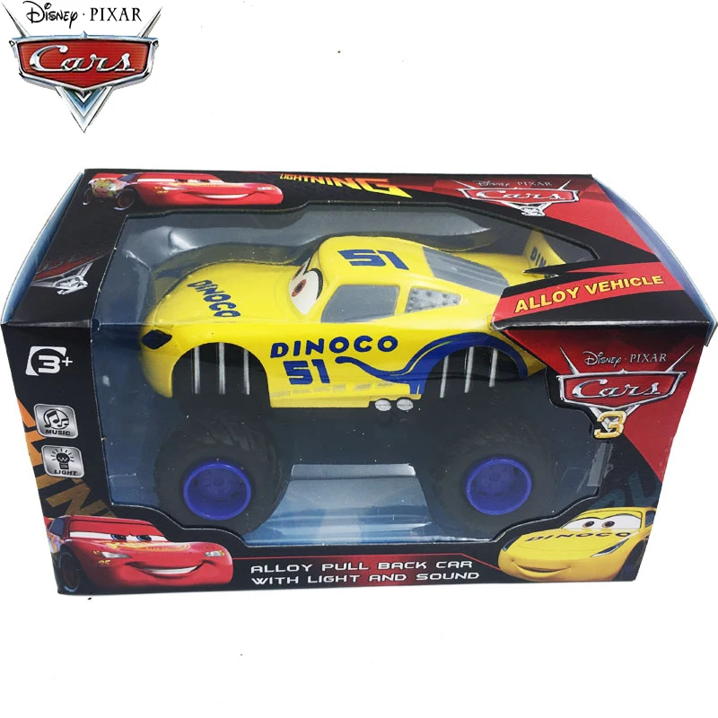 Disney Pixar Машинки 3 большие колеса сплава игрушечный автомобиль светильник ning McQueen