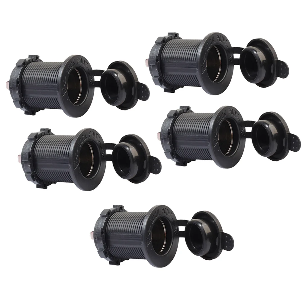 

2pcs Motorcycle Cigarette Lighter Socket USB 12V Waterproof Car Boat Power Outlet Socket Receptacle Power Plug