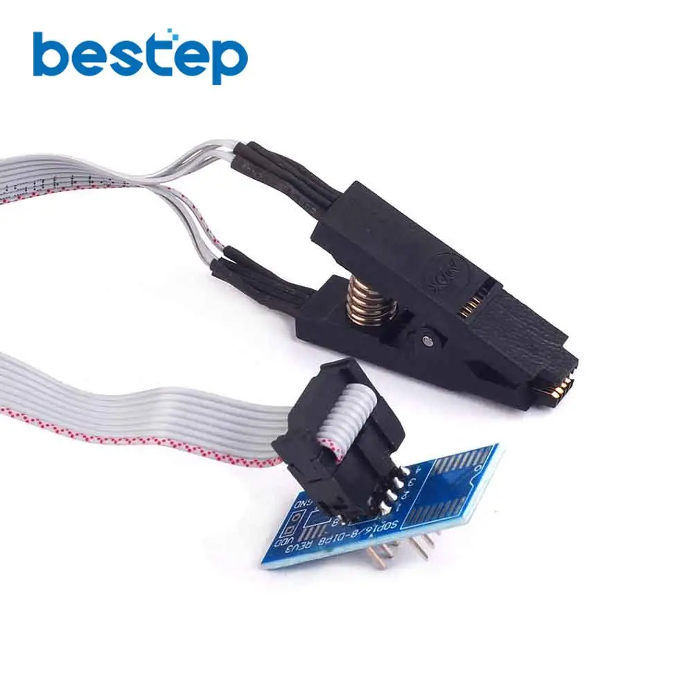SOIC8 SOP8 SOP Формат Флэш-чип зажим для проверки ИС разъем Adpter BIOS 24 25 93 программатор