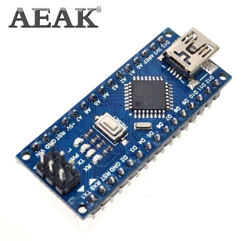 AEAK NANO 3,0 контроллер совместимый с arduino NANO CH340 turno USB контроллер кабель ninguna V3.0 NANO