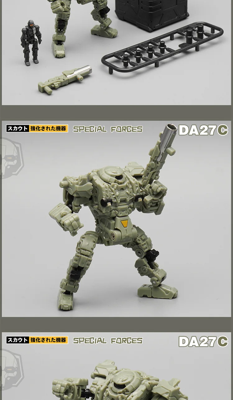 MFT DA27 DA-27 трансформация Diaclone power ed-suit power Suit Black Mech Solider Lost Planet фигурка игрушки