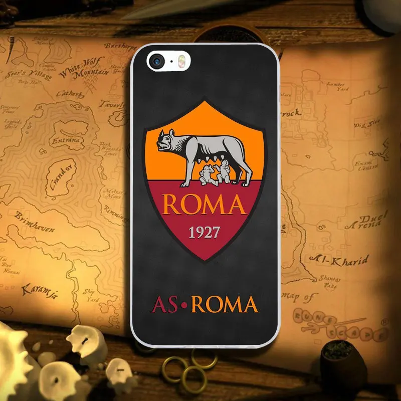 Image 3 Логотип Roma Футбол мягкий силиконовый чехол для телефона чехол для iPhone X XR XS Max 6 6S 6plus 6splus 7 7plus 8 8Plus 5 5S 5C SE 4S сумки - Цвет: Image 3