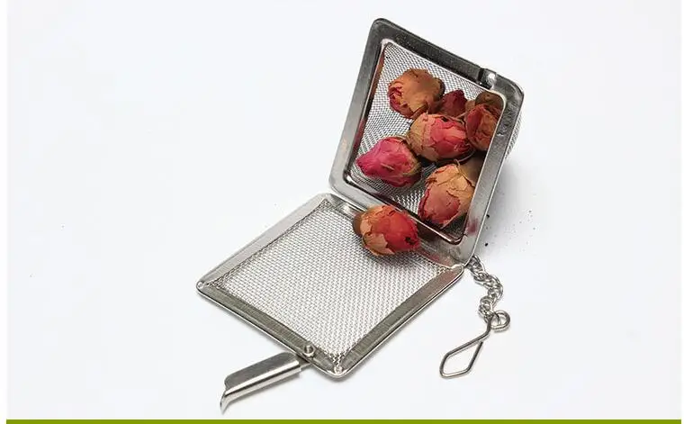 Infusor de t&eacute; de pir&aacute;mide de acero inoxidable, colador de t&eacute;, tetera suelta, filtro de hojas, accesorios de herramientas, 200 unids/set por juego-2
