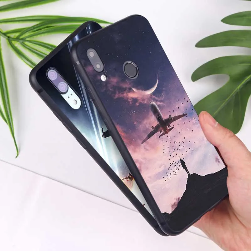 Aircraft Airplane fly travel cloud Sky Soft Silicone Phone Case for huawei honor 20 lite 8x 9x pro 10 v30 |