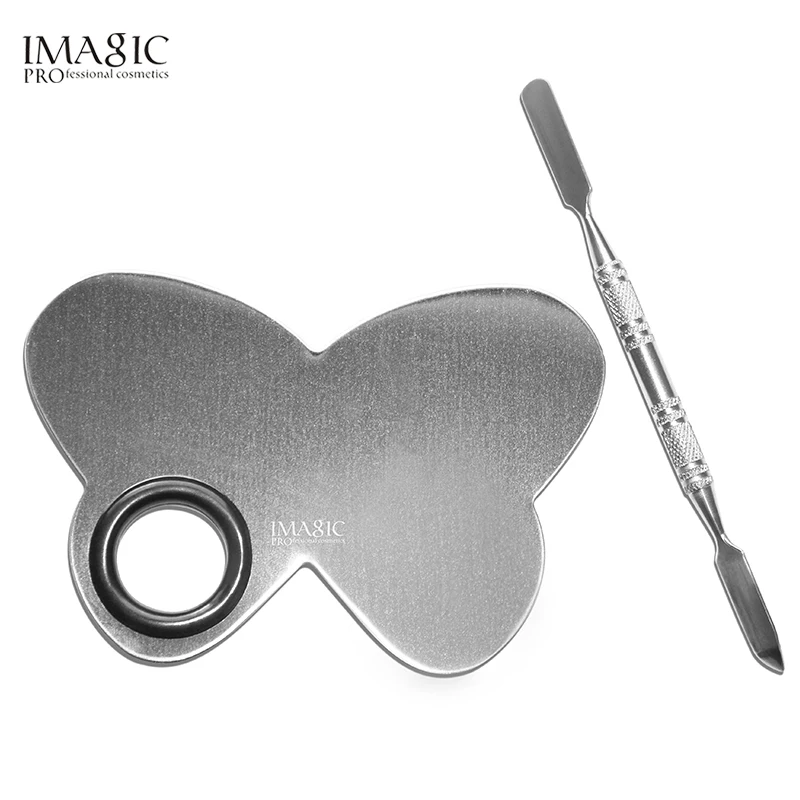 

Professional Stainless Steel Butterfly Shape Makeup Nail Eye Shadow Pigments Cosmetics Palette Cosmetic Tools