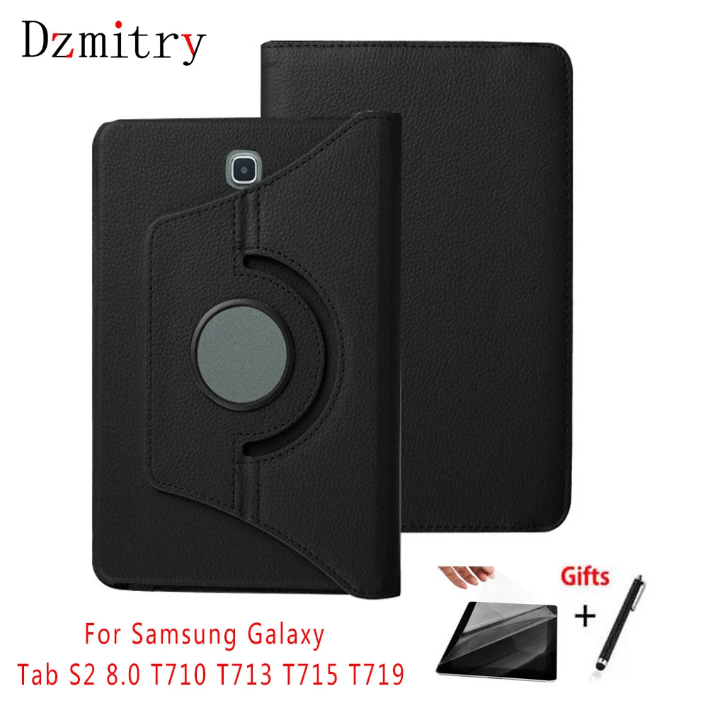 360 градусов вращающийся стенд Смарт PU кожаный чехол для Samsung Galaxy Tab S2 T710 T713 T715 T719 8 0