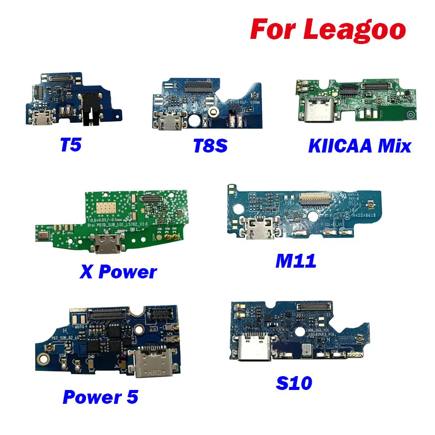 

1pcs For Leagoo T5 T8S M11 S10 X Power 5 KIICAA MIX USB Charging Dock Port Socket Jack Plug Connector Charge Board Flex Cable