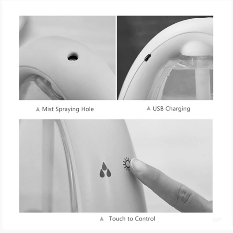 

Humidifier Home Air Purifier Office USB Humidifier Mini Humidifier with Silent Operation, Message Board