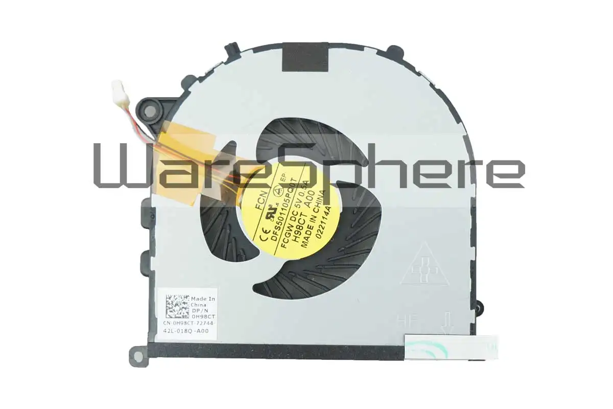 Новый охлаждающий вентилятор для ноутбука Dell XPS 15 9530 Precision M3800 H98CT 0H98CT DC28000DRF0 |